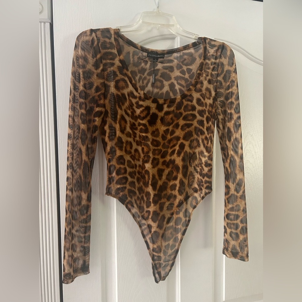 JLUXLABEL mesh bodysuit (NWT)